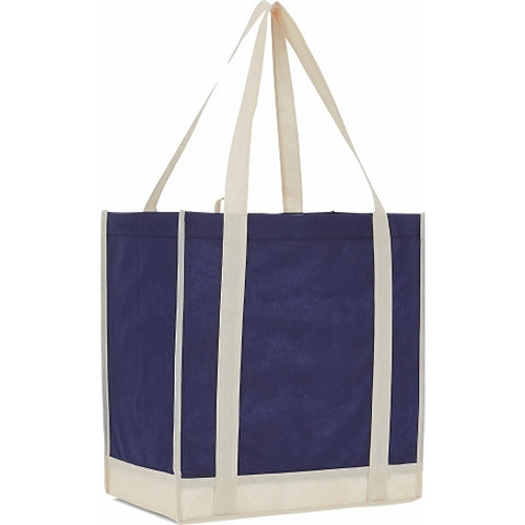 Two-Tone Non-Woven Little Grocery Totes